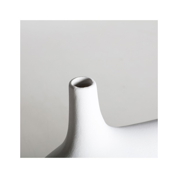 Jarrón ZICK, Cerámica / Blanco - Kodu...