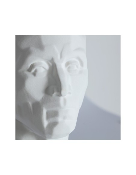 Figura Decorativa GALEO, Cerámica / Blanco - Kodu Home Design