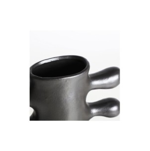 Jarrón GLESSY, Cerámica / Negro - Kodu Home Design 2