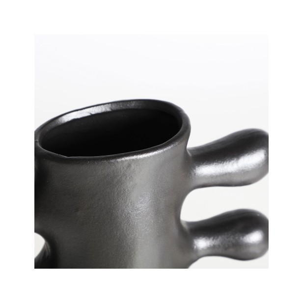 Jarrón GLESSY, Cerámica / Negro -...