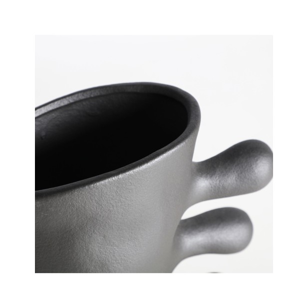 Jarrón GLESSY, Cerámica / Negro -...