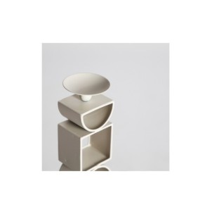 Portavelas GREYLE 7x26 cm, Hierro / Blanco Roto - Kodu... 2