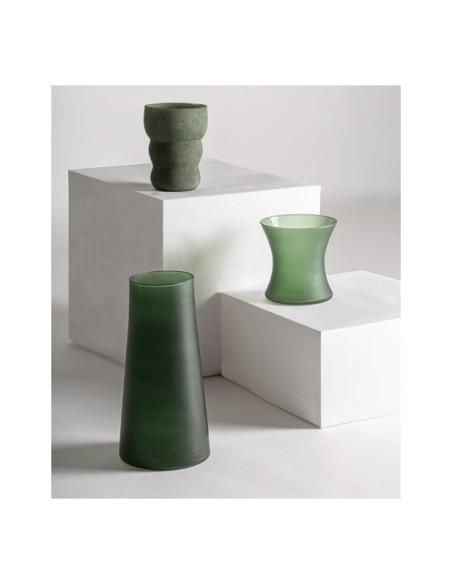 Vaso ELISEA, Vidrio / Verde - Kodu Home Design
