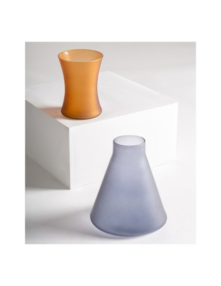 Vaso ELISEA, Vidrio / Naranja - Kodu Home Design