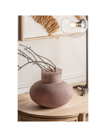 Vaso NAGYE, Vidrio / Morado - Kodu Home Design