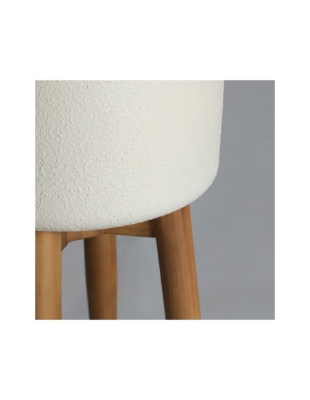 Macetero BRIEL, Hierro / Blanco Roto, Marrón Claro - Kodu Home Design