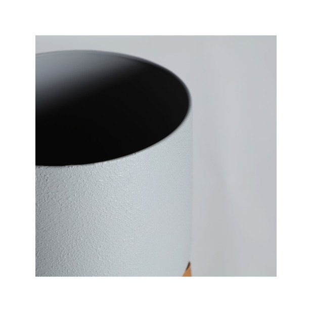 Macetero JERGES, Hierro / Gris,...