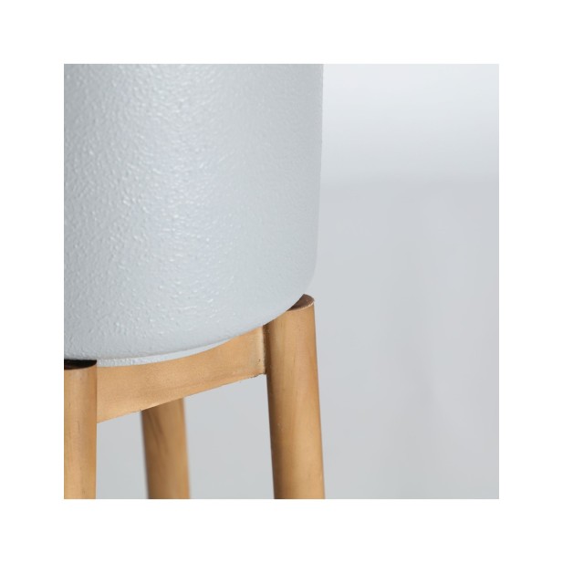 Macetero JERGES, Hierro / Gris,...