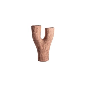 Jarrón MEZIN 33x14x49 cm, Cerámica / Marrón - Kodu Home...