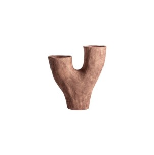 Jarrón MEZIN 32x12x34 cm, Cerámica / Marrón - Kodu Home...