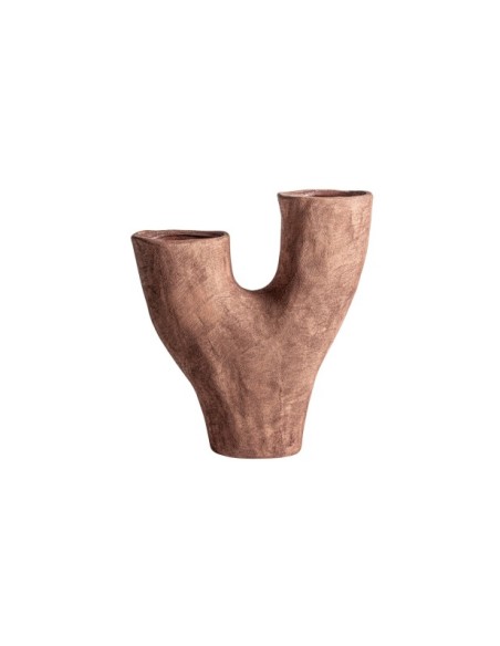 Jarrón MEZIN, Cerámica / Marrón - Kodu Home Design