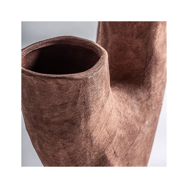 Jarrón MEZIN, Cerámica / Marrón -...