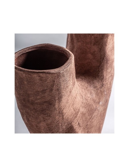 Jarrón MEZIN 32x12x34 cm, Cerámica / Marrón - Kodu Home Design