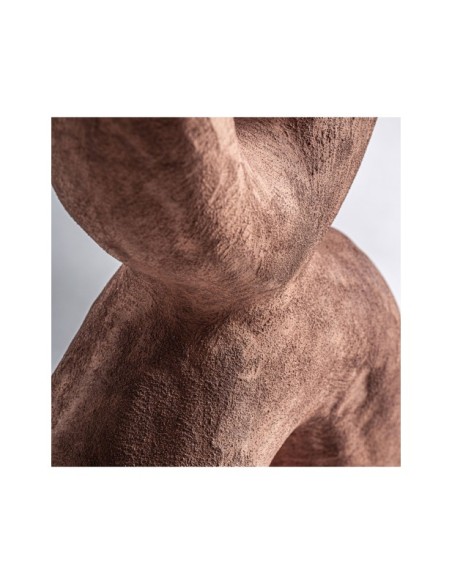 Jarrón MEZIN 26x11x41 cm, Cerámica / Marrón - Kodu Home Design