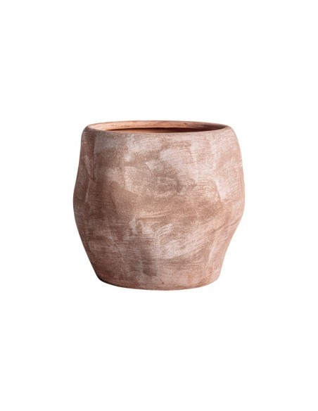 Jarrón MEZIN Ø34x32 cm, Cerámica / Marrón - Kodu Home Design