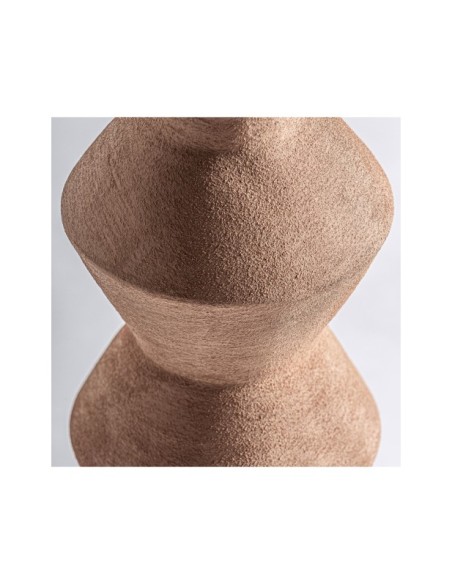 Jarrón NERAC Ø15 cm, Cerámica / Marrón - Kodu Home Design