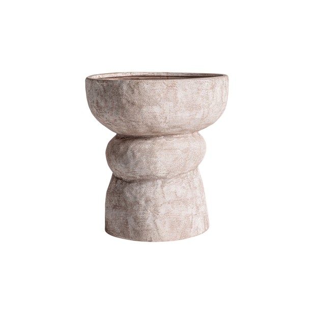 Jarrón VERT Ø34 cm, Cerámica / Beige...