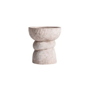 Jarrón VERT Ø29 cm, Cerámica / Beige - Kodu Home Design