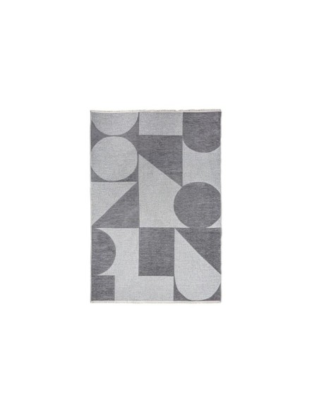 Alfombra CAMILA 230x160 cm, Poliéster / Gris, Beige - Kodu Home Design