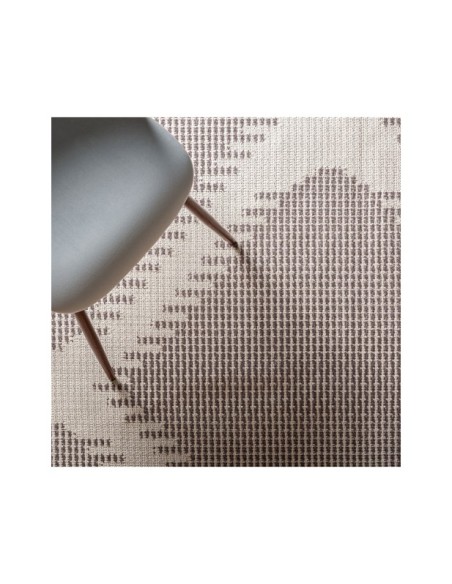 Alfombra PAMELA 230x160 cm, Poliéster / Marrón, Beige - Kodu Home Design