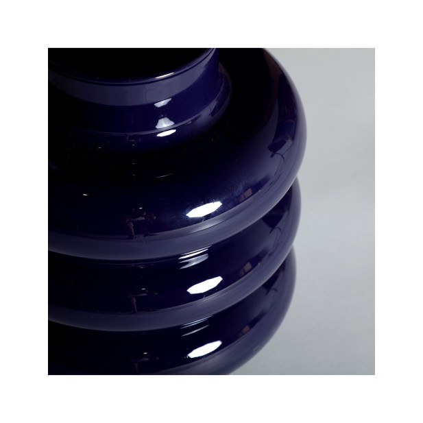 Jarrón ASLAN, Vidrio / Azul - Kodu...