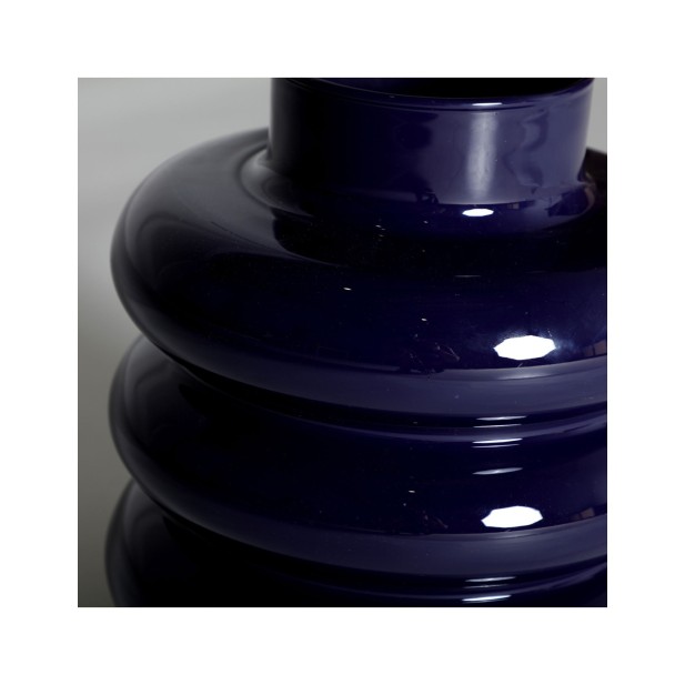 Jarrón ASLAN, Vidrio / Azul - Kodu...