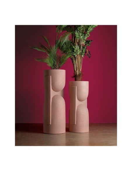 Macetero NIVOR, Poliresina / Rosa - Kodu Home Design