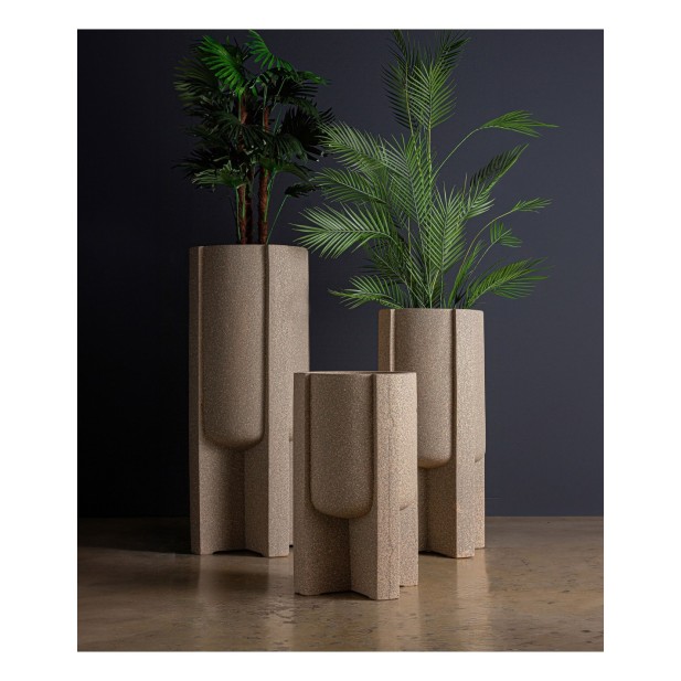 Macetero LUNOR Ø37x61 cm, Poliresina...