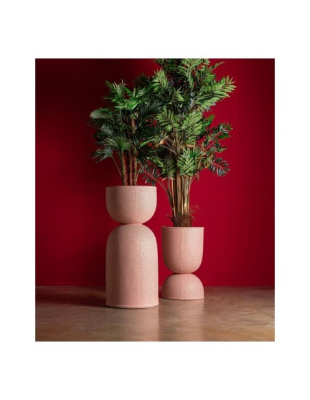 Macetero NIVOR Ø40x90 cm, Poliresina / Rosa - Kodu Home Design