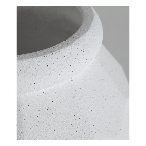 Macetero ELMUR, Poliresina / Blanco...