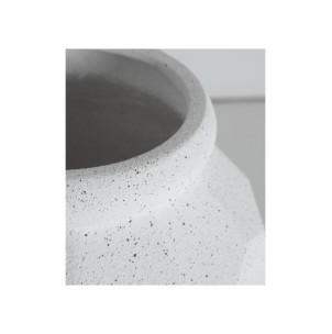 Macetero ELMUR Ø46x62 cm, Poliresina / Blanco Roto - Kodu... 2