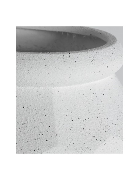 Macetero ELMUR, Poliresina / Blanco Roto - Kodu Home Design