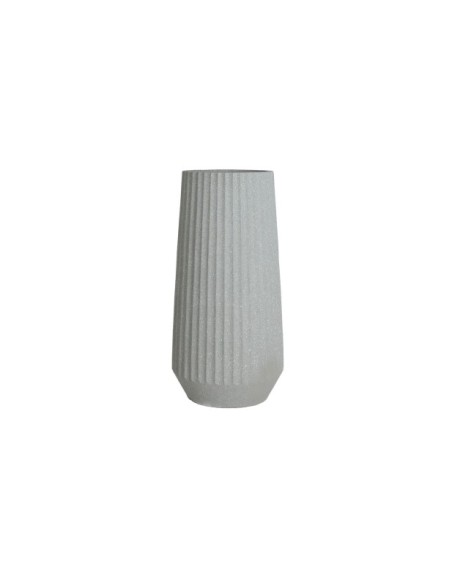 Macetero SANDEN, Poliresina / Gris - Kodu Home Design