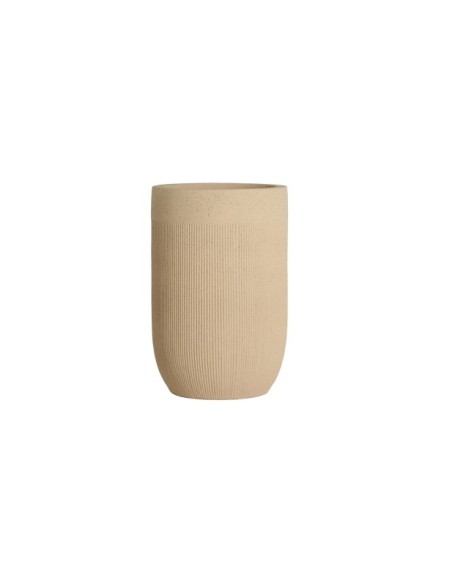 Macetero KAVAN Ø40x61 cm, Poliresina / Arena - Kodu Home Design