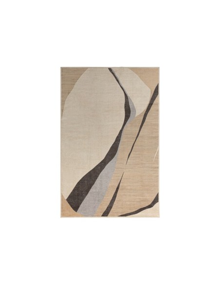 Alfombra DIONE 300x200 cm, Viscosa / Beige, Gris - Kodu Home Design