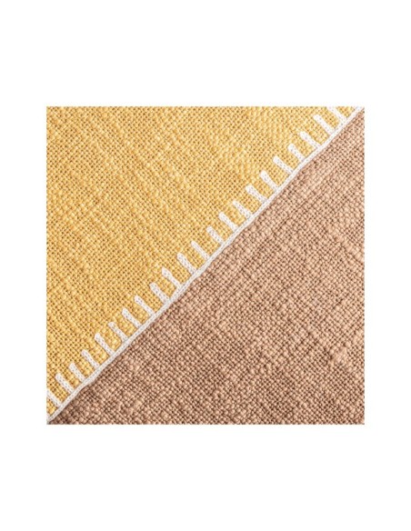 Cojín MIREIA, Algodón / Amarillo, Beige - Kodu Home Design