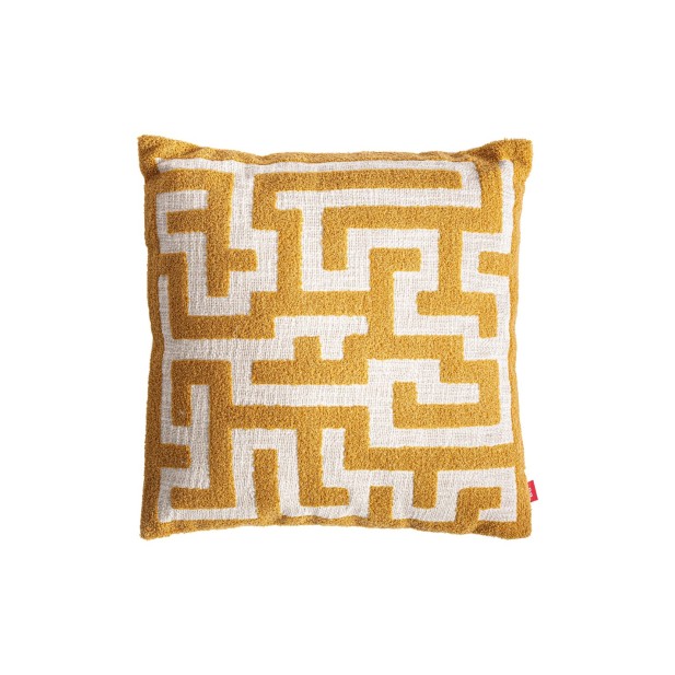 Cojín AMAIA, Algodón / Beige, Ocre -...