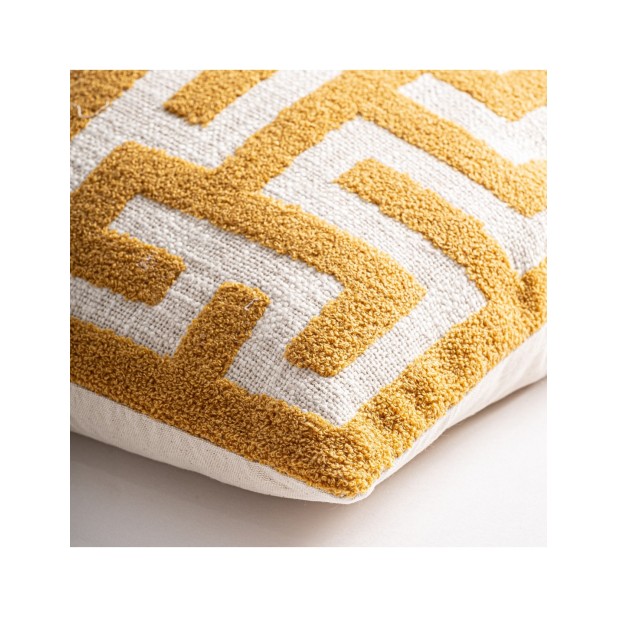 Cojín AMAIA, Algodón / Beige, Ocre -...