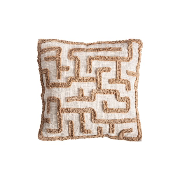 Cojín BRENDA, Algodón / Beige, Marrón...