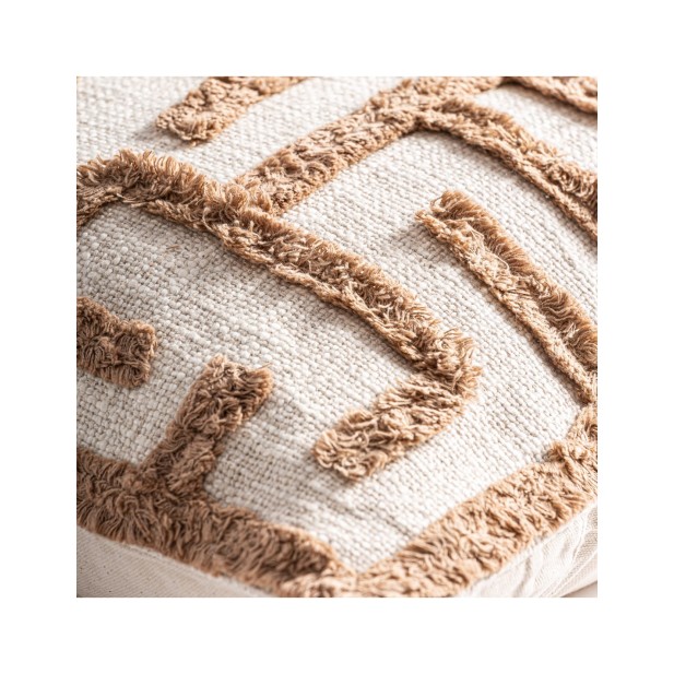 Cojín BRENDA, Algodón / Beige, Marrón...
