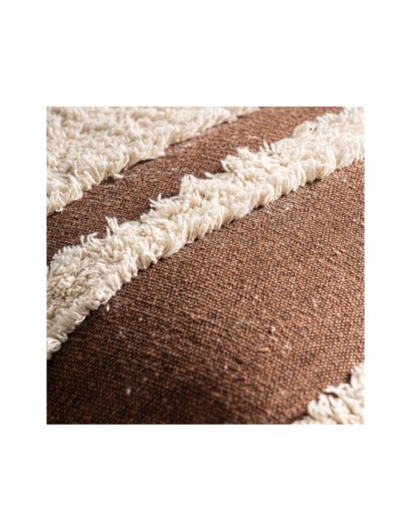 Cojín SAHUN, Algodón / Beige, Marrón - Kodu Home Design