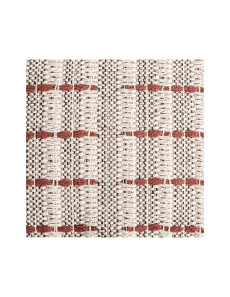 Cojín HALENA, Algodón / Blanco Roto, Terracota - Kodu Home Design