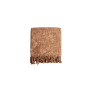 Manta Plaid BLADE, Algodón / Marrón - Kodu Home Design 2