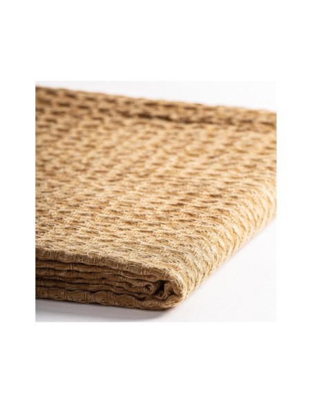 Manta Plaid SERANHE, Algodón / Camel - Kodu Home Design