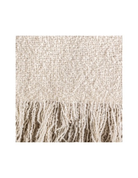 Manta Plaid SAHA 125x160 cm, Acrílico / Beige - Kodu Home Design