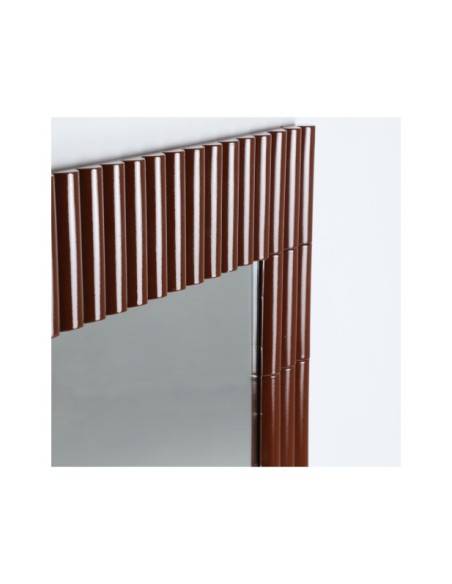 Espejo MENTON, Hierro / Marrón - Kodu Home Design