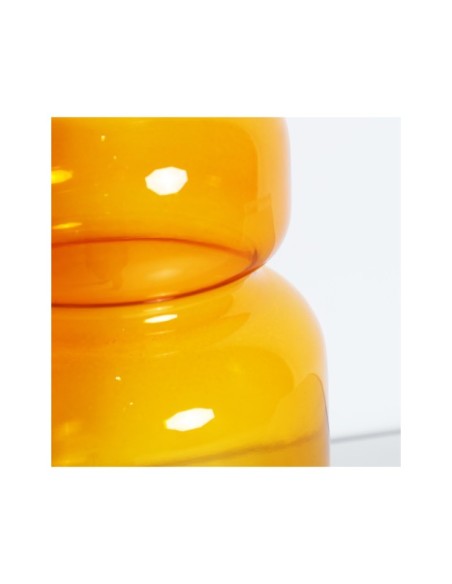 Jarrón SOLANGE, Vidrio / Ámbar - Kodu Home Design