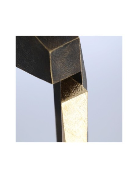 Figura Decorativa VERTEX, Resina / Negro, Oro - Kodu Home Design