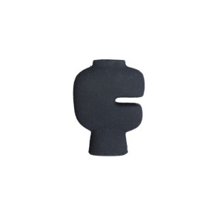 Jarrón NIVEO, Resina / Negro - Kodu Home Design