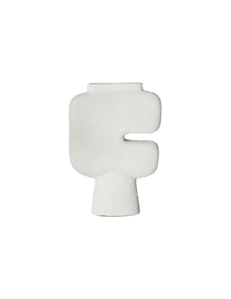 Jarrón NIVEO, Resina / Blanco - Kodu Home Design